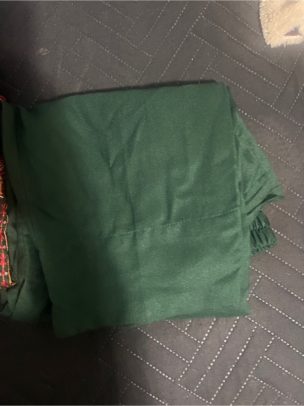Elegant Green & Orange Embroidered Long Sleeve Dress - Picture 7 of 10